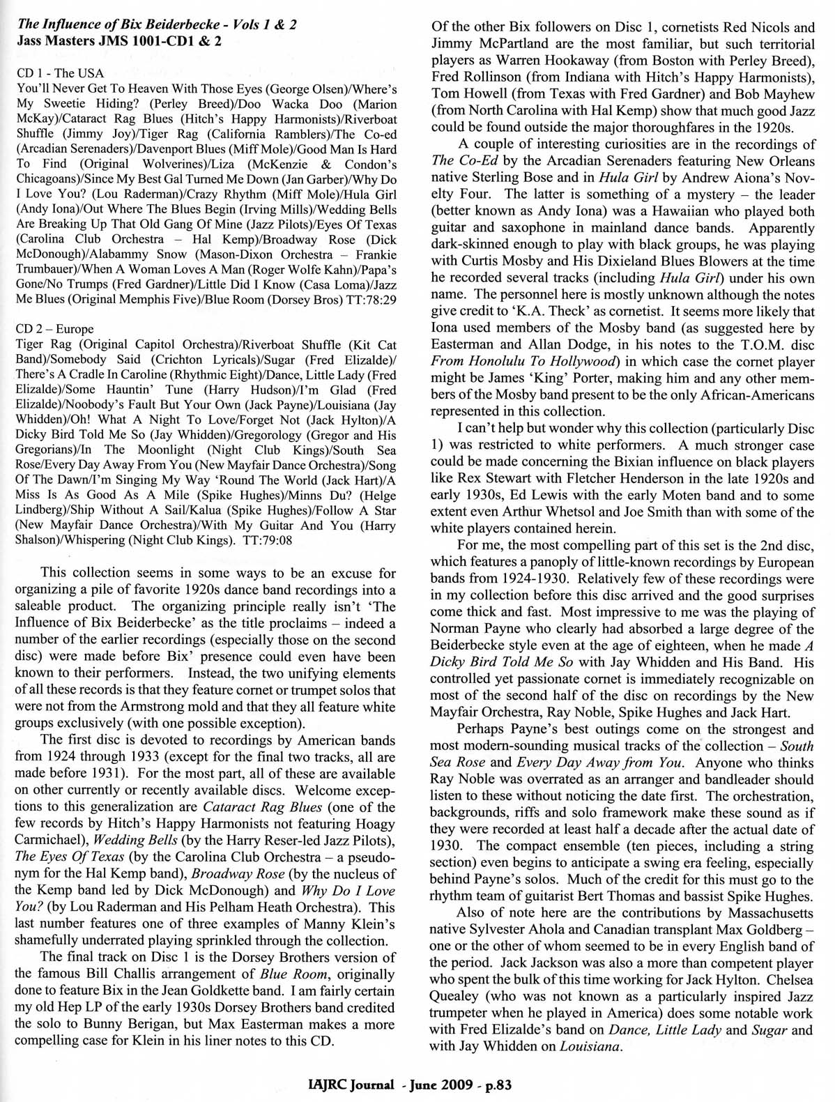 Bixography Forum: Three Mentions of Bix Beiderbecke in the Latest ... Bixography Forum: Three Mentions of Bix Beiderbecke in the Latest ...